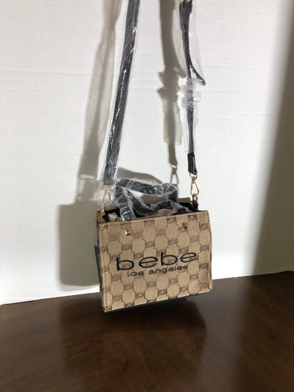 Bebe Talullah Mini Satchel With Black Trim 6” x 8”
